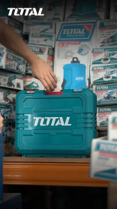 【TOTAL】16V Brushless Lithium Impact Drill | 60Nm Torque | Dual Speed Metal Chuck | With 16pcs Drill Bit Set + 2.0Ah/4.0Ah Batteries | Fast Charger | Household Power Tool