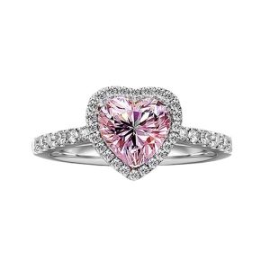Childrens Crystal Diamond Ring Girls Luxury Sensation Gemstone Princess Birthday Gift Fashionable Jewelry for Kids
