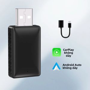 FLIXIVI Bộ Chuyển Đổi Không Dây 2 Trong 1 Carplay Android Auto Adapter AI Hệ Thống Xe Thông Minh AI Hộp Chuyển Đổi Âm Thanh Nổi Trên Ô Tô OEM Hộp Chuyển Đổi Cắm Và Chạy