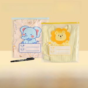 Sealed Storage Bag for Kindergarten Childrens Clothes And Quilt Special Small Bag for Dirty Clothes Nordic Style Plastic