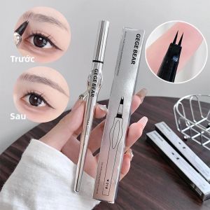 Bút Kẻ Mày Hai Đầu Gege Bear Dành Cho Nữ Làn Nét Tự Nhiên Lâu Trôi Không Thấm Nước Chống Mồ Hôi Không Lem Suốt Cả Ngày Kem Tạo Khối Lông Mày Dạng Lỏng 1ml
