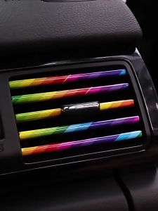 Kisi-kisi List Ventilasi AC Mobil Trim Strip 10Pcs Trim Mobil Bentuk U 10 Pcs Universal Car Styling Bahan Soft PVC HHG