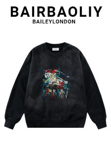 Embroidered War Horse Design Colored Tassels Sweatshirt