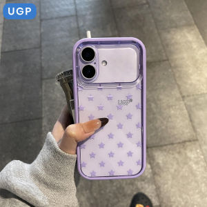 UGP | Transparent iPhone Protective Case Purple Border Full Protection