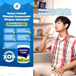 Susu Kambing Amster Goat Rendah Gula Melancarkan Saluran Pencernaan