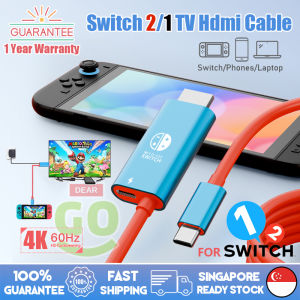 🇸🇬[Ready Stock] Portable Switch 2 & 1 Dock Switch HDMI Cable Docking Adapter For Nintendo Switch 1/2/Oled 4K/60Hz HD Switch TV Dock Nintendo Switch 2 Accessories