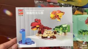 Bộ Lắp Ráp Thế Giới Khủng Long loại gạch to Duplo Gorock 1091 đồ chơi dành cho bé từ 2 tuổi