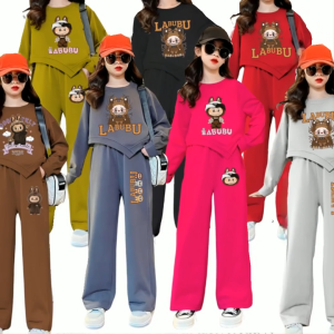 One Set anak perempuan korean style boneka Labubu viral usia 3 - 14 tahun