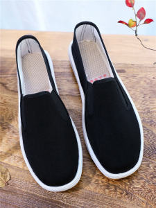 Giày Vải Thoải Mái Cho Bố Giày Vải Đế Bằng Thường Ngày Cho Người Trung Niên Và Người Cao Tuổi Giày Vải Đế Bằng Chống Mài Mòn