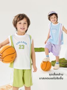 wellber | Bộ Áo Móng và Quần Short Bóng Rổ Cho Bé Trai Mùa Hè Thời Trang