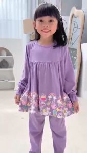 Setelan Anak Cewek Rania Lucuna Junior Mix Warna Size 2-10 Tahun