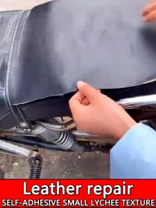 Lighthundred 20x138cm Stiker Kulit Tambal Jok Motor Mobil Sobek Bolong Sticker PU Leather Repair Memperbaiki Menambal Tambalan Kursi Sofa Tas
