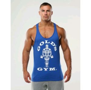 Singlet pria Gym fitnes Gold Gym berkualitas