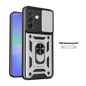 szhaiyu | For Samsung Galaxy A57 A37 Case Slide Lens Protect Shockproof Armor Phone Case for Galaxy A07 A06 A36 A56 A16 Ring Holder Cover