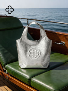 Silver Mini Tote Handbag