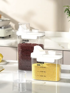 HOVELSHOP Toples Tempat Penyimpanan Makanan Hewan Kucing Anabul Anti Tumpah Pet Storage Food