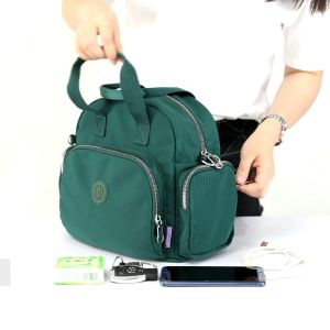 Fashion Travel Waterproof Women Backpack Nylon Bag Crossbody Bag Sling Bag Casual Shoulder Bag