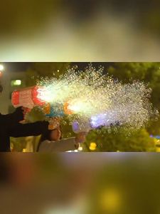 【IMOMOTO BABY】Kids Automatic Bubble Blaster Toy Gun with Light & Music - Outdoor PlayChristmas gift Wedding & Party Bubble Maker for Boys & Girls