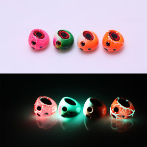 1 pc luminous circular simulated lead fish artificial metal bait sea fishing lead sinker slow shaking metal fixture bait