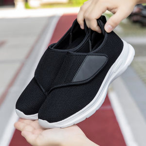 Puffiness Botton Width Shoes for the Old Mens Autumn Big Foot Thumb Valgus Special Shoes Widened and Fattened Diabetic Foot Shoes Women