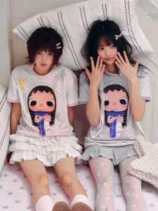 MEDM | Colorful Stitching Round Neck Short Sleeve Leisure T-Shirt