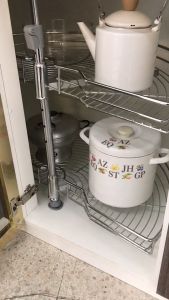 Modernform HDP รุ่น HG-101106 ตะแกรงครึ่งวงกลม 2 ชั้น สำหรับตู้เข้ามูมแบบหน้าบานเปิด กว้าง 900 มม