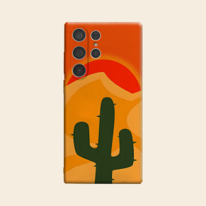 Desert Cactus Luxury Fashion Full Lens Protective Case for Samsung Galaxy S26 S25 S24 A56 A36 Plus Ultra