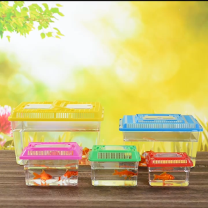 Acrylic Aquarium Fish Turtle Tortoise Tank (Assorted Colours) Hamster Carrier (Tank Only Animal not Inclusive)