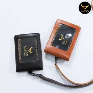 [VALQO] Nametag kulit KOHO Model 2 in 1 ID Card Holder Keplek