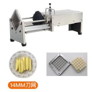 Electric Commercial French Fry Cutter Machine Automatic Carrot Potato Cucumber Eggplant Taro Strip Maker Kitchen Tool