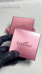 Kính Áp Tròng Màu Nâu EYESHARE 1 Cặp Chất Liệu Mềm HEMA Màu Mắt Xanh Trang Điểm Dùng Một Năm Đường Kính 14mm