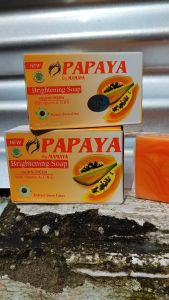 Mamaya Pepaya Brightening Soap Sunscreen 135 Gram Sabun Muka Pembersih Wajah