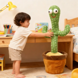  Rechargerable Singing & Dancing Cactus Toy 120 Songs Swing Twisted Plush Doll Electric Musical Toys talk Record Funny Early Childhood Education Child Gift