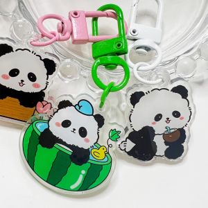 COD✨Gantungan Kunci Akrilik Panda Keychain Motif Hewan Unik GH keychain Pendant For DIY Aksesories Kekinian