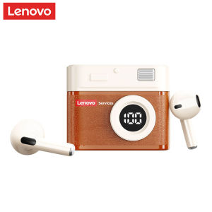 Lenovo | Lenovo LE218 Retro Bluetooth V6.0 Earphones High-Quality Noise Cancelling Sports Wireless Earbuds Half-In-Ear Long Battery Life