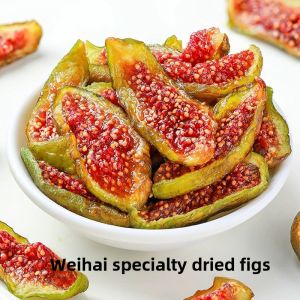 Ready-to-eat Green Skin Fig Dried Snack Sugar-free Special Product from Weihai Pregnancy Preparation Healthy Fruit Snack