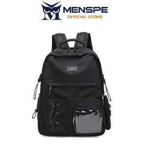 MENSPE Stylish Backpack Waterproof Oxford Backpack Large Capacity School Backpack Multi-pocket Casual Daypack Luggage Strap Travel Backpack Anti-theft Hidden Pocket Rucksack Commuter Laptop Backpack