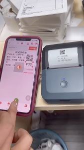 [🇲🇾Free Paper] Printer label Thermal Bluetooth Untuk Kedai & Shipping Cetak Cepat Tanpa Ink! Portable Printer Murah Portable Bluetooth Label Printer Mini Handheld for Office/Home/Shipping Compatible with iOS/Android