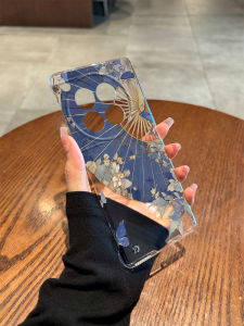 Ultra-Thin Butterfly Peach Blossom Fan Phone Case for OnePlus 15 ACE6/3/2 Mens Womens Semi-Enclosed Heat Dissipation without Frame