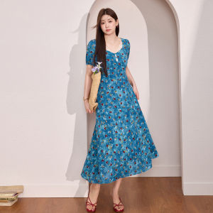 Summer Beach Style Slimming Floral Dress