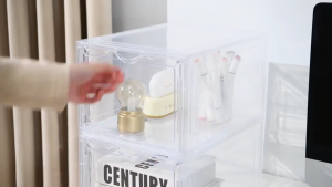 GREENIKA กล่องรองเท้า กล่องใส่รองเท้า กล่องเก็บรองเท้า แข็งแรง พลาสติกแข็งอย่างดี  tower box สีดำ/สีขาว