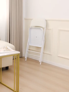 Folding chair for home use sitting back computer chair student dormitory rental room study chair