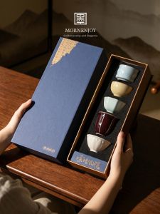 mornenjoy | Cultural Heritage Ceramic Cup Set Premium Gift for Elders and Teachers