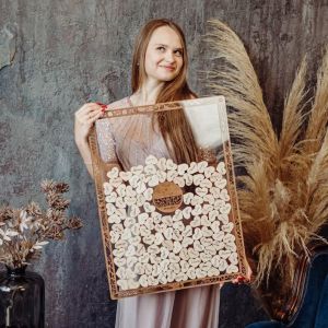 Customized Wedding Guest Book Alternative Acrylic Wedding Sign Rustic Wedding Decor Wedding Welcome Sign Personalized Guest Book Sign