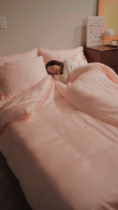 Bộ chăn ga gối 5 món Lụa Tencel Sen Đá Home Bedding cao cấp trơn màu Set drap giường nệm 1m6 1m8 Lyocell Satin 60S