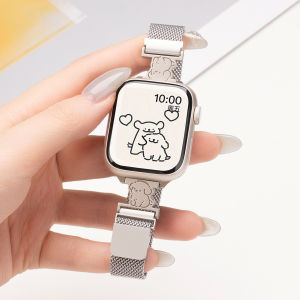CRAFTSMAN DAI | Dây Đeo Đồng Hồ Thời Trang Cute Magnetic Milanese cho iWatch