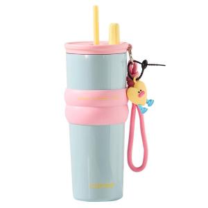 CAROTE | High Capacity Straw Insulated Cup Stylish Birthday Gift