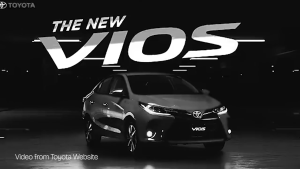 Toyota Vios 2013-2025 Rain Guard Window Door Visor (Two Toned / Black Net)