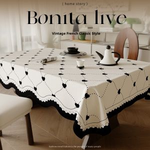 HOUGOUXIANG | Waterproof Oil-Resistant No-Wash Tablecloth with Heat Protection
