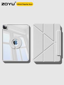 Zoyu | Rotatable Y-Fold Magnetic Split Case with Drop Protection and Lightweight Design for iPad